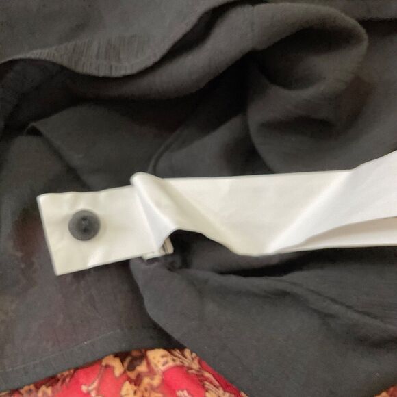 Zara Boho Floral Pom Pom Peasant Patchwork Long sleeve, tiered Dress Size S - Picture 15 of 16